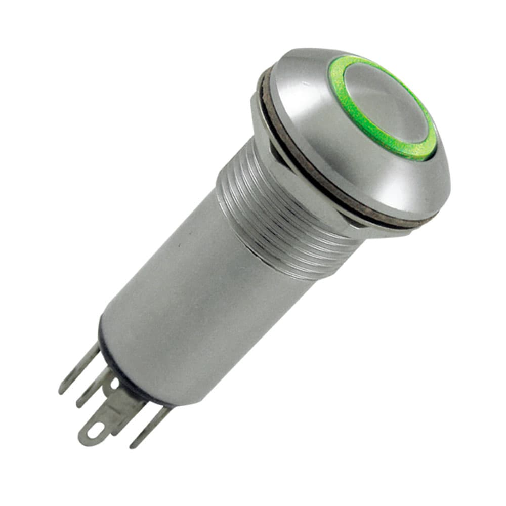 The OTTO LP3-V Sealed Pushbutton Switches feature momentary action, LED