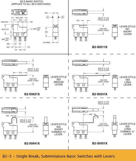 OTTO B2 Basic Switch Range