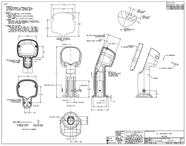 High quality, ergonomic Medium Grips, suitable for heavy equipment & material