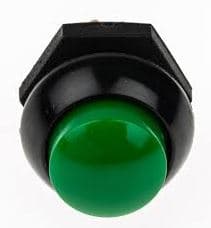 P9- 213125, Raised Green Pushbutton Momentary action P9 series 2 circuit push
