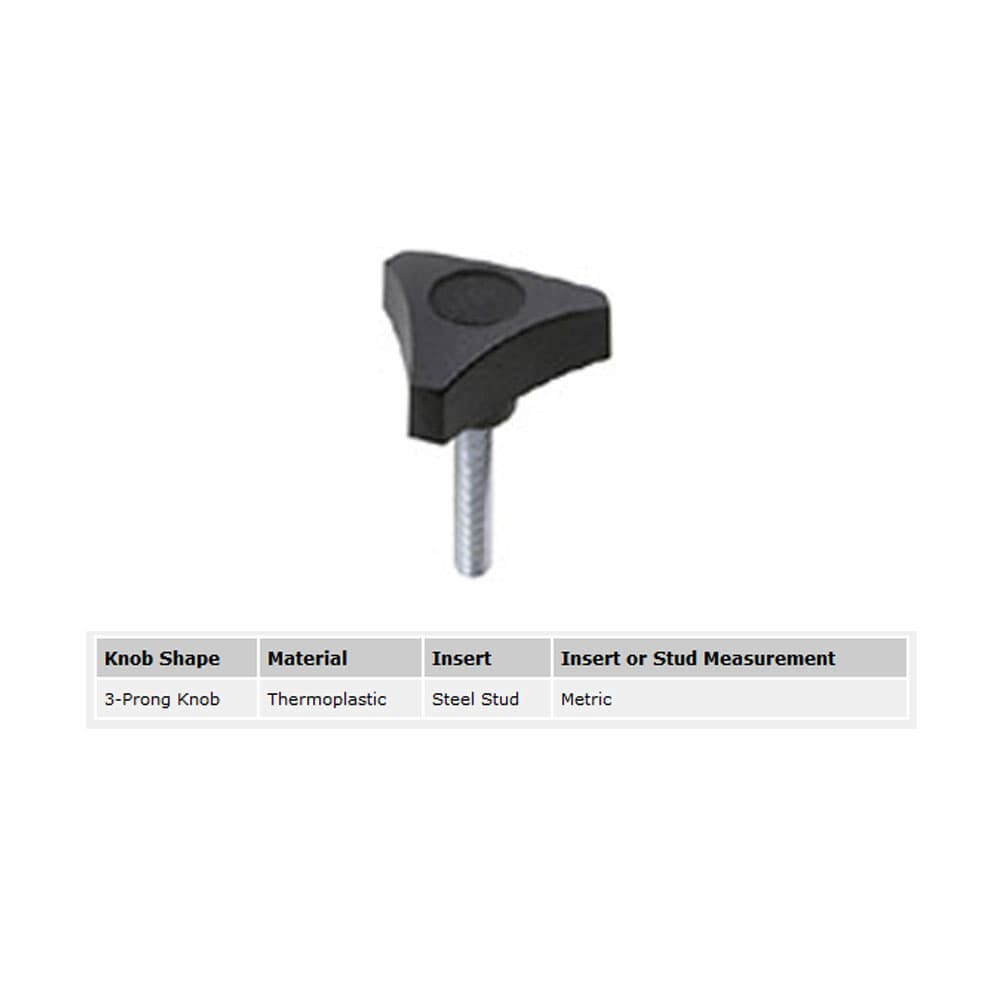 EHC Knobs - Control Knobs - 3 Prong Clamp Knob Series