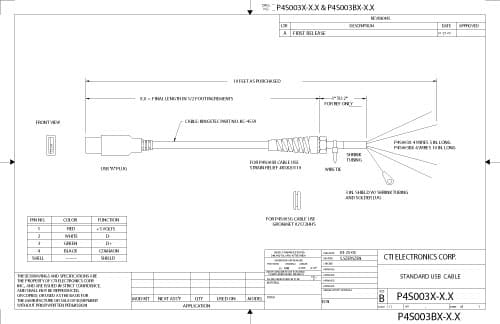 CTI OEM Industrial Mouse Pointer - OM2000 Series