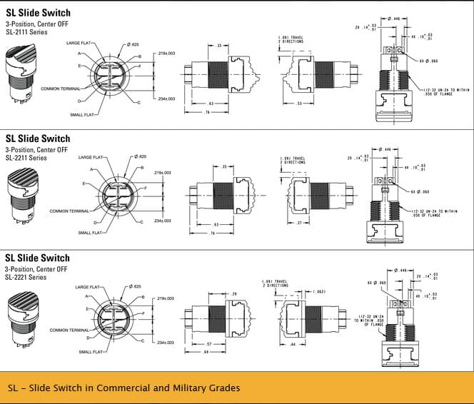 OTTO SL Slide Switch Range
