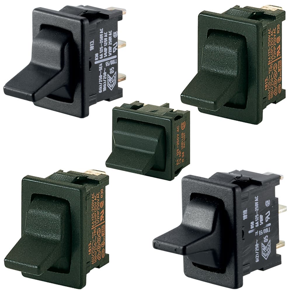 Marquardt Single and Double Pole Toggle Switch Series - 1810