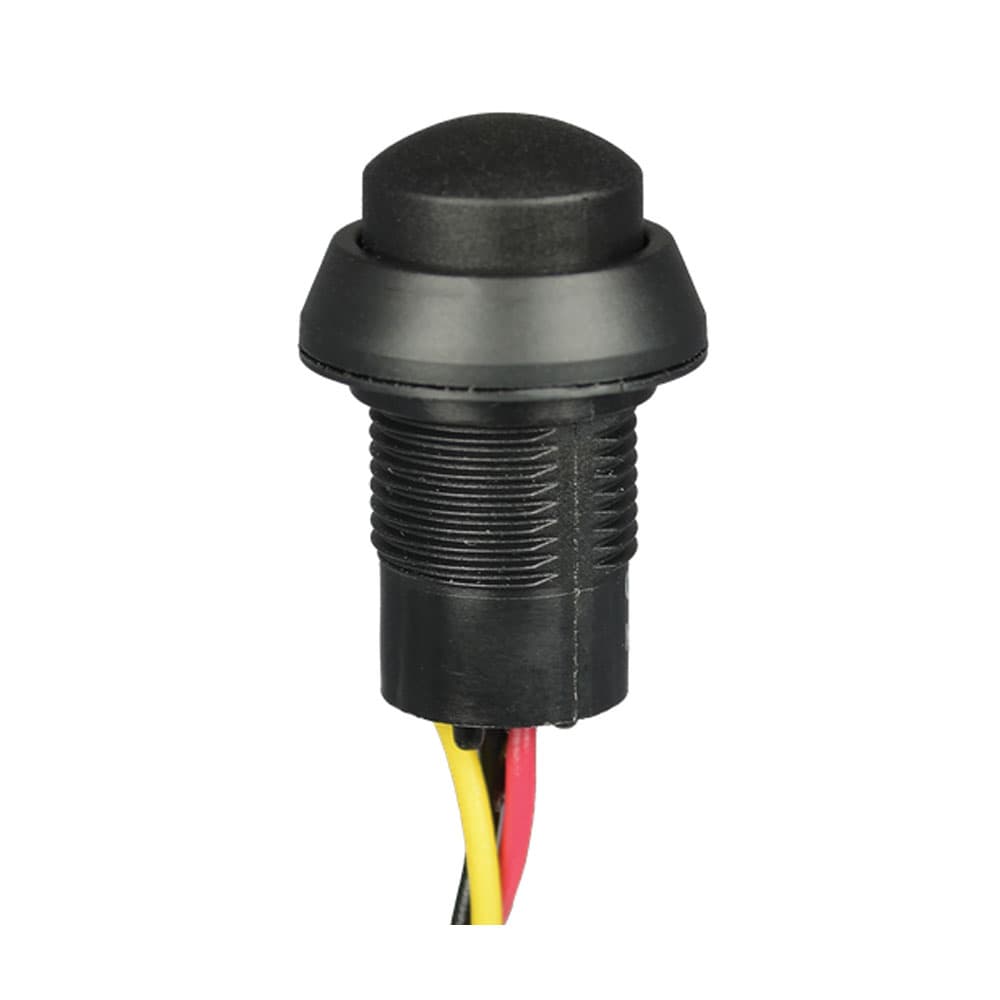 A lower cost, Hall effect Momentary Sealed Push Button Switch made with a