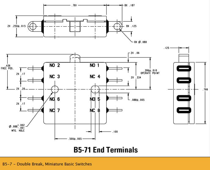 OTTO B5-7 Double Break Basic Switch Range